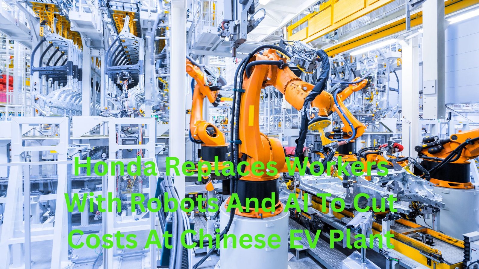 Honda replaced workers with AI and Robots